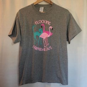 NWOT Cat Lady Shirt ‘Flocking Fabmewlous’ Size M